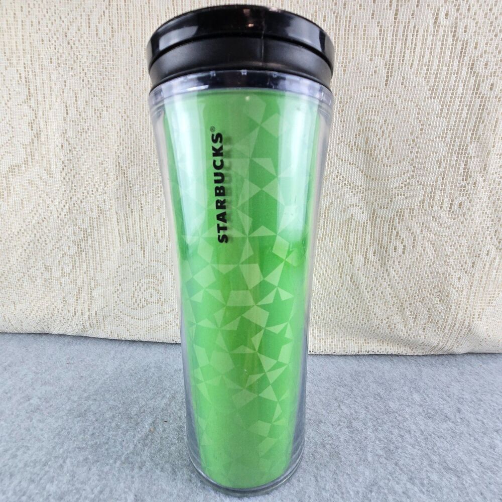 Starbucks 16 oz Green Holographic 2011 Coffee Travel Mug